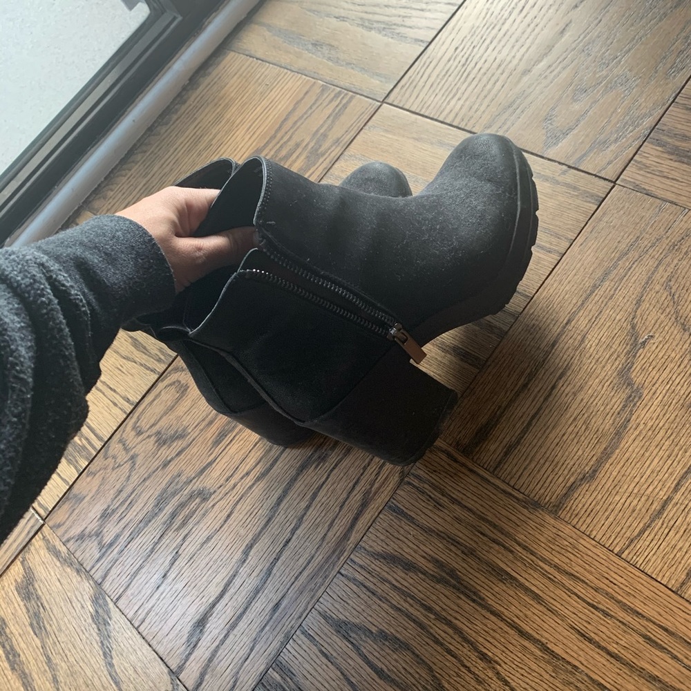 Black Zip Booties - image 1